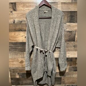 Moth brown duster seater tie waist women’s medium